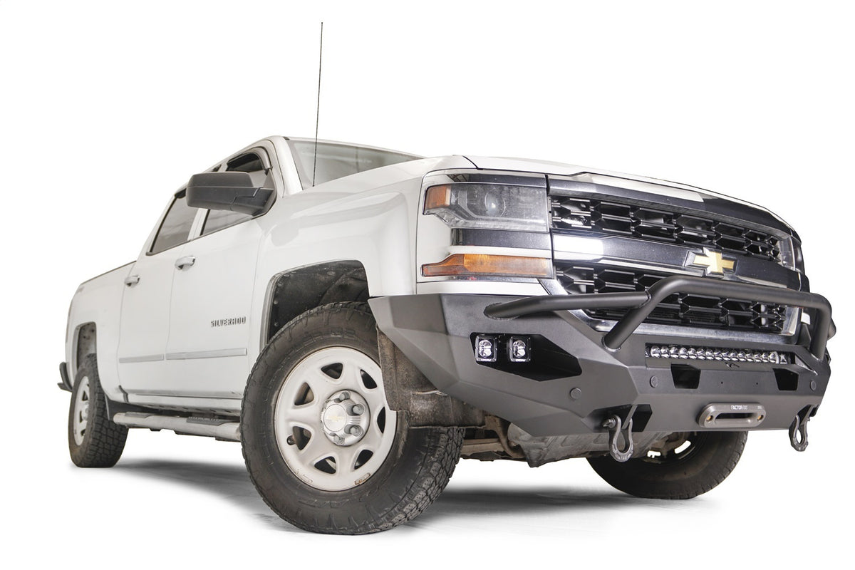 Fab Fours Matrix Front Bumper, Pre-Runner Guard, Bare Steel CS16-X4852-B