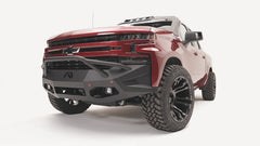 Fab Fours Vengeance Front Bumper, Pre-Runner Guard, Sensor Compatible, Bare Steel CS19-D4052-B