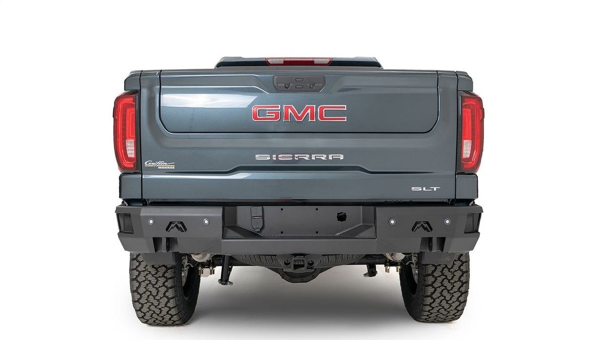 Fab Fours Premium Rear Bumper, 2-Stage Black Powder Coat CS19-W4050-1