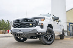 Fab Fours Vengeance Front Bumper, No Guard, Sensor Compatible, 2-Stage Black Powder Coat CS22-D5651-1