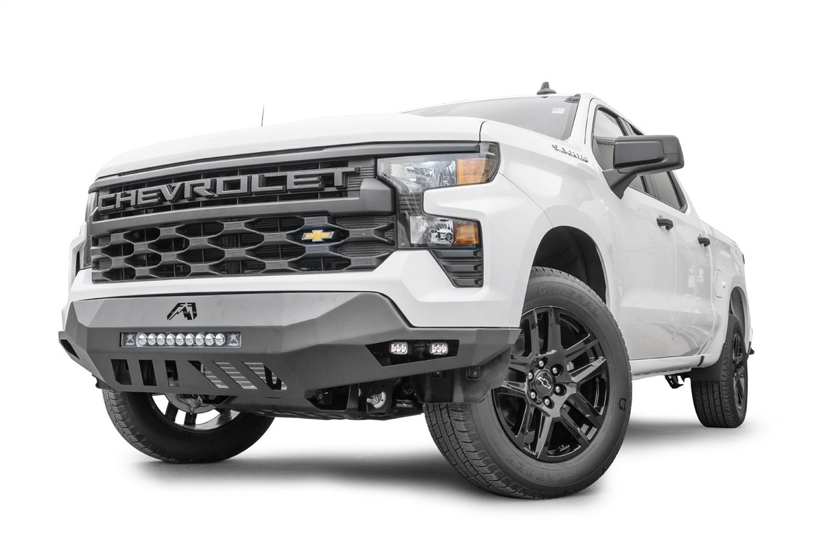 Fab Fours Vengeance Front Bumper, No Guard, Black Powder Coat CS22-D5661-1