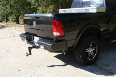 Fab Fours Black Steel Ranch Rear Bumper, 2-Stage Black Powder Coat DR03-T1050-1