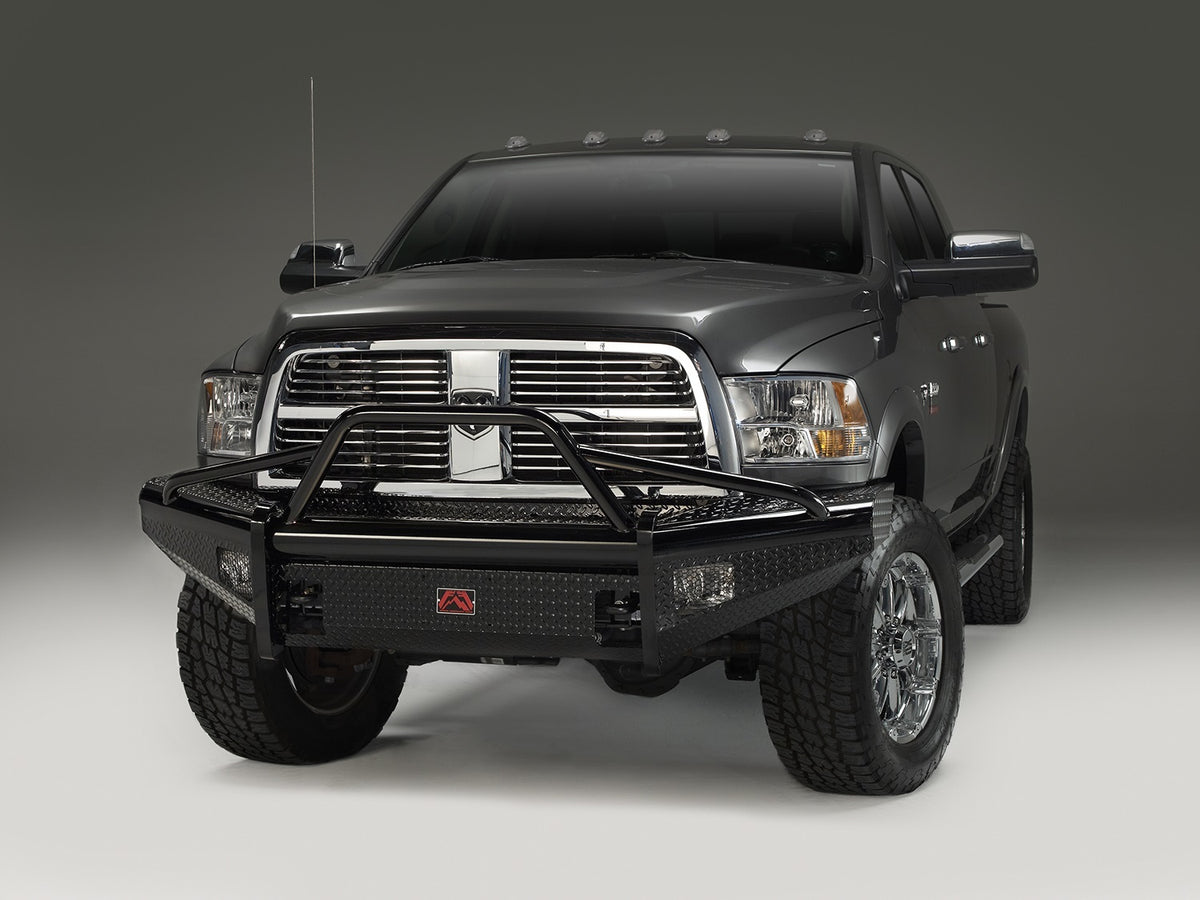 Fab Fours Black Steel Front Ranch Bumper, Pre-Runner Guard, 2-Stage Black Powder Coat DR06-S1162-1