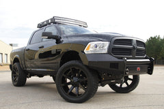 Fab Fours Black Steel Front Ranch Bumper, No Guard, 2-Stage Black Powder Coat DR09-K2461-1