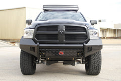 Fab Fours Black Steel Front Ranch Bumper, No Guard, 2-Stage Black Powder Coat DR09-K2461-1
