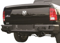 Fab Fours Heavy Duty Rear Bumper, 2-Stage Black Powder Coat DR09-W2950-1
