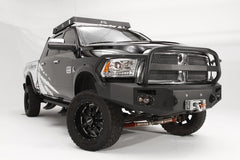 Fab Fours Premium Heavy Duty Winch Front Bumper, Full Grill Guard, 2-Stage Black Powder Coat DR10-A2950-1