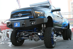 Fab Fours Premium Heavy Duty Winch Front Bumper, No Guard, 2-Stage Black Powder Coat DR10-A2951-1