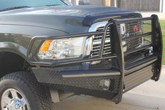 Fab Fours Black Steel Front Ranch Bumper, Full Grill Guard, 2-Stage Black Powder Coat DR10-S2960-1