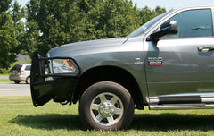 Fab Fours Black Steel Front Ranch Bumper, Full Grill Guard, 2-Stage Black Powder Coat DR10-S2960-1