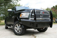 Fab Fours Black Steel Front Ranch Bumper, Full Grill Guard, 2-Stage Black Powder Coat DR10-S2960-1