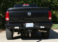 Fab Fours Black Steel Ranch Rear Bumper, 2-Stage Black Powder Coat DR10-T2950-1