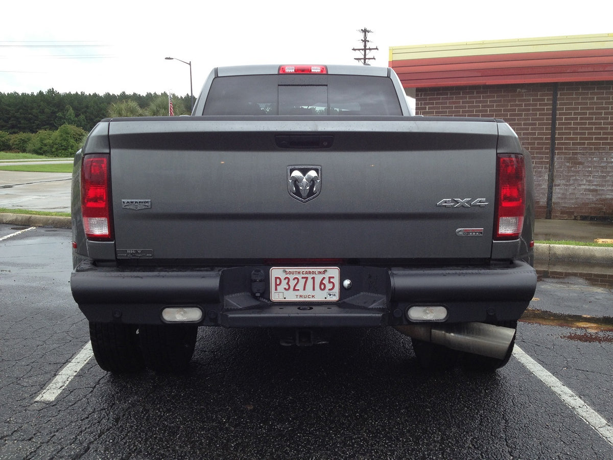 Fab Fours Elite Rear Bumper, 2-Stage Black Powder Coat DR10-U2950-1