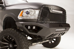 Fab Fours Vengeance Front Bumper, No Guard, 2-Stage Black Powder Coat DR10-V2951-1