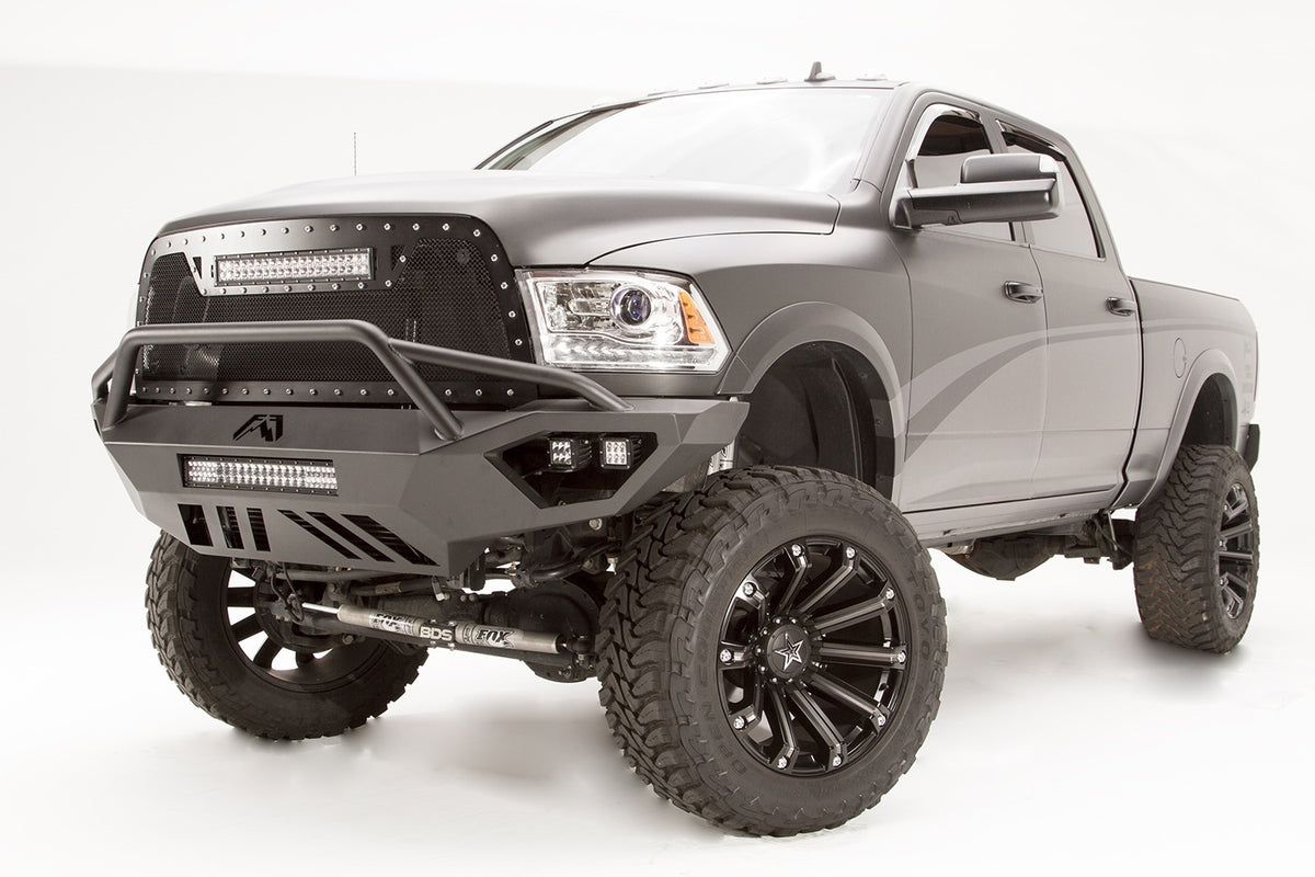Fab Fours Vengeance Front Bumper, Pre-Runner Guard, 2-Stage Black Powder Coat DR10-V2952-1