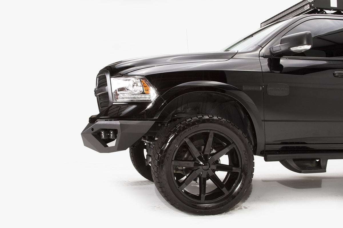 Fab Fours Vengeance Front Bumper, No Guard, 2-Stage Black Powder Coat DR13-D2951-1