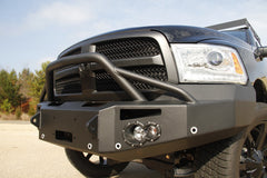 Fab Fours Premium Winch Front Bumper, Pre-Runner Guard, Sensor Compatible, 2-Stage Black Powder Coat DR13-F2952-1