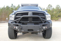 Fab Fours Premium Winch Front Bumper, Pre-Runner Guard, Sensor Compatible, 2-Stage Black Powder Coat DR13-F2952-1