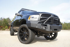 Fab Fours Premium Winch Front Bumper, Pre-Runner Guard, Sensor Compatible, 2-Stage Black Powder Coat DR13-F2952-1
