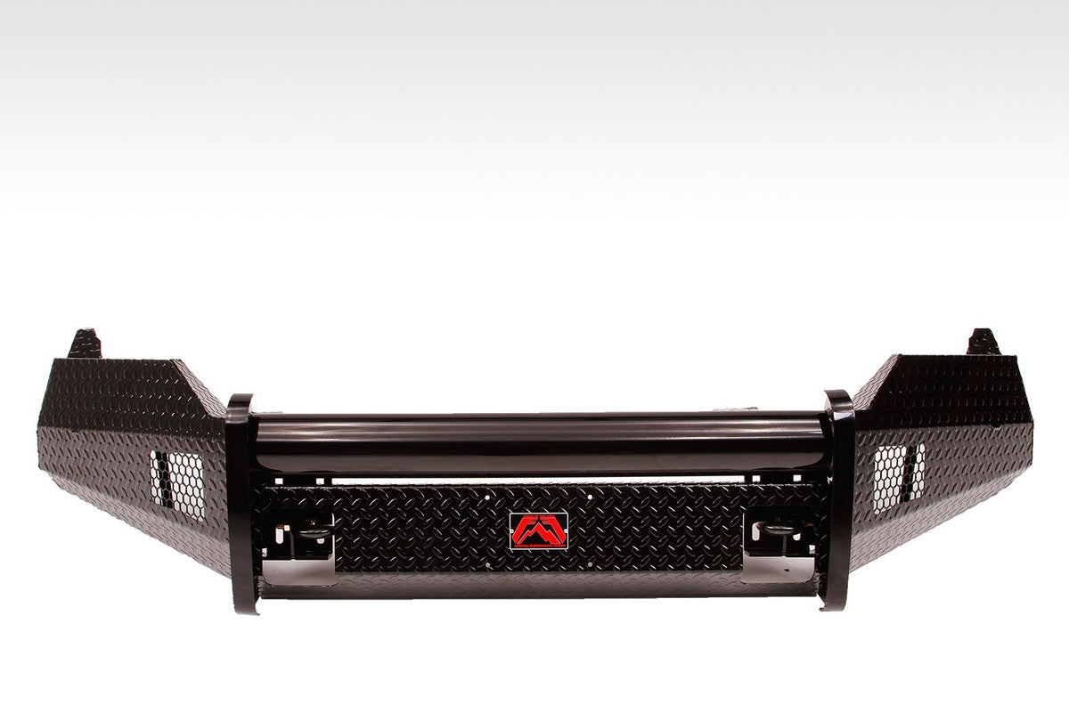 Fab Fours Black Steel Front Bumper, No Guard, 2-Stage Black Powder Coat DR13-K2961-1