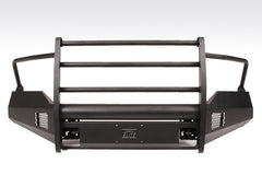 Fab Fours Elite Front Bumper, Full Grill Guard, 2-Stage Black Powder Coat DR13-R2960-1
