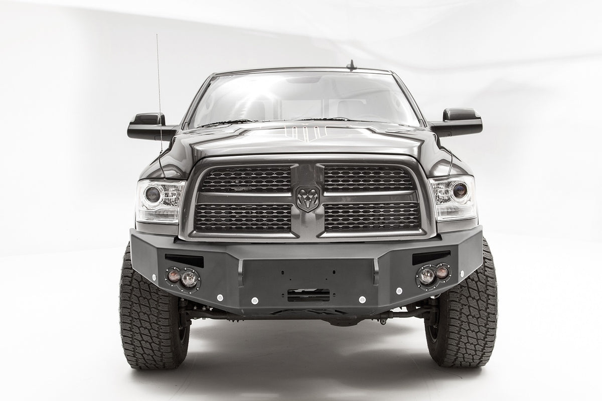 Fab Fours Premium Winch Front Bumper, No Guard, 2-Stage Black Powder Coat DR16-C4051-1