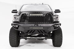Fab Fours Vengeance Front Bumper, No Guard, Sensor Compatible, 2-Stage Black Powder Coat DR16-V4051-1