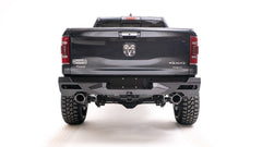 Fab Fours Vengeance Rear Bumper, Sensor Compatible, 2-Stage Black Powder Coat DR19-E4251-1