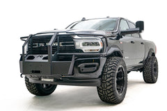 Fab Fours Winch Mount, Full Grill Guard, Matte Black Powder Coat DR19-N4470-1