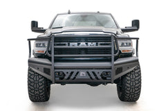 Fab Fours Elite Front Bumper, Full Grill Guard, Black Powder Coat DR19-Q4460-1