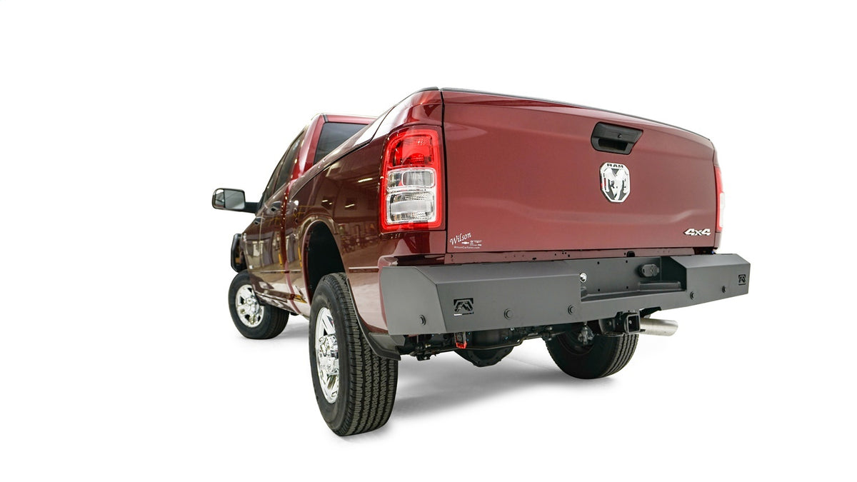 Fab Fours Red Steel Rear Bumper DR19-RT4450-1