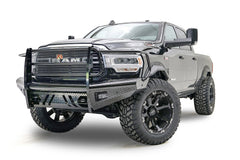 Fab Fours Black Steel Front Bumper, Full Grill Guard DR19-S4460-1