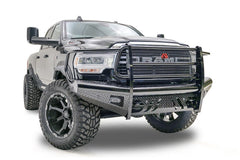 Fab Fours Black Steel Front Bumper, Full Grill Guard DR19-S4460-1