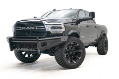 Fab Fours Black Steel Front Bumper, No Guard DR19-S4461-1