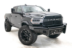 Fab Fours Black Steel Front Bumper, No Guard DR19-S4461-1