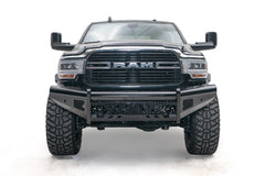 Fab Fours Black Steel Front Bumper, No Guard DR19-S4461-1