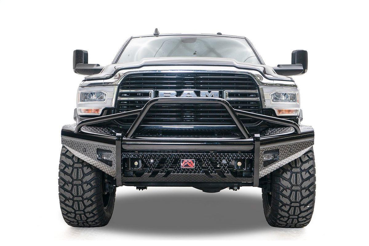 Fab Fours Black Steel Front Bumper, Pre-Runner Guard DR19-S4462-1