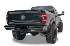 Fab Fours Black Steel Rear Bumper DR19-T4450-1