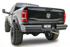 Fab Fours Elite Rear Bumper, Black Powder Coat DR19-U4450-1