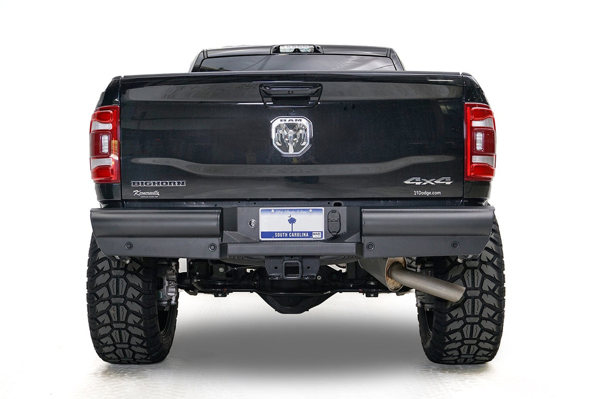 Fab Fours Elite Rear Bumper, Black Powder Coat DR19-U4450-1