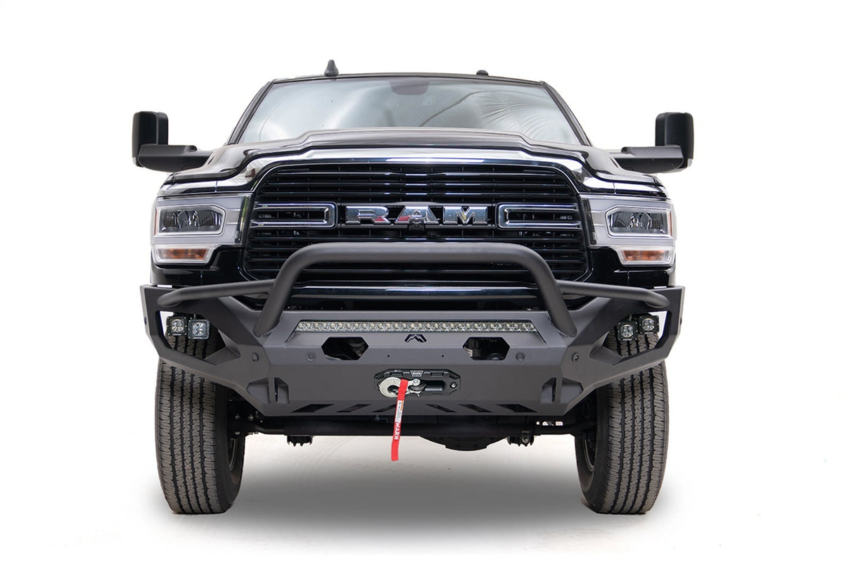 Fab Fours Matrix Front Bumper, Pre-Runner Guard, Bare Steel DR19-X4452-B