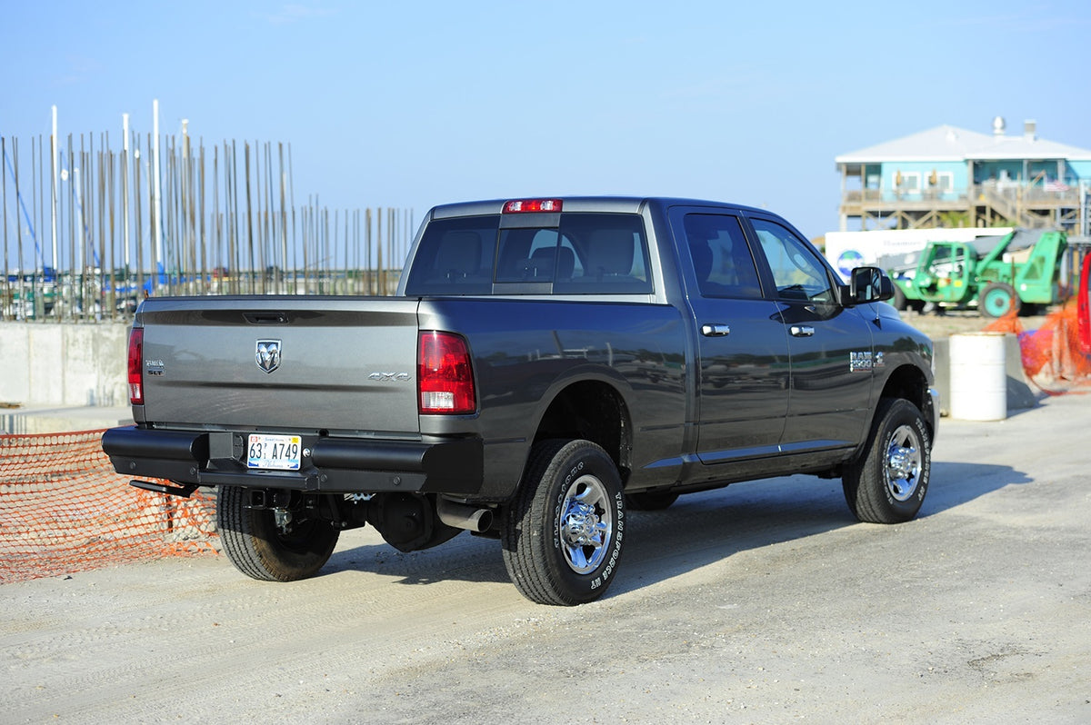 Fab Fours Elite Rear Bumper, 2-Stage Black Powder Coat DR94-U1650-1