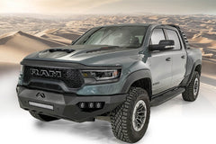 Fab Fours Vengeance Front Bumper, No Guard, Sensor Compatible, Matte Black Powder Coat DX21-V4551-1