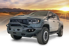 Fab Fours Matrix Front Bumper, Pre-Runner Guard, Sensor Compatible, Bare Steel DX21-X5552-B