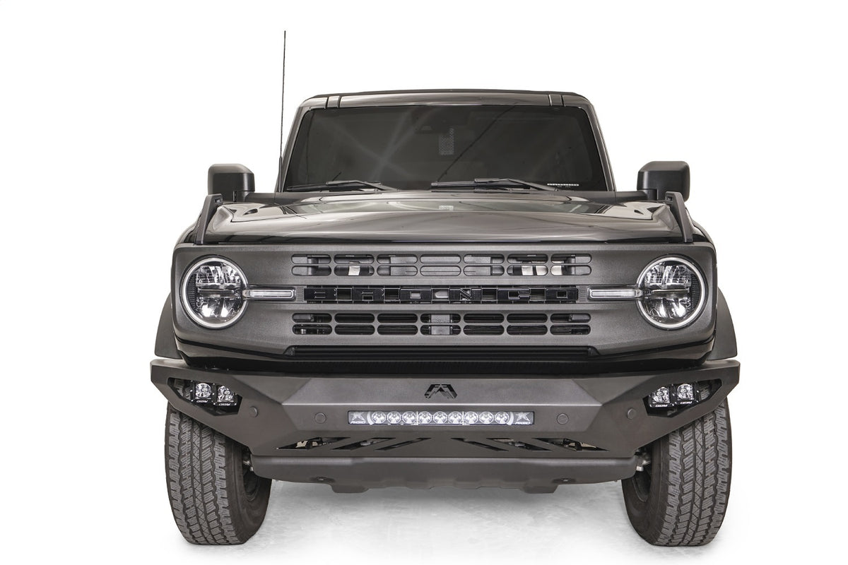 Fab Fours Vengeance Front Bumper, No Guard, Matte Black Powder Coat FB21-D5251-1