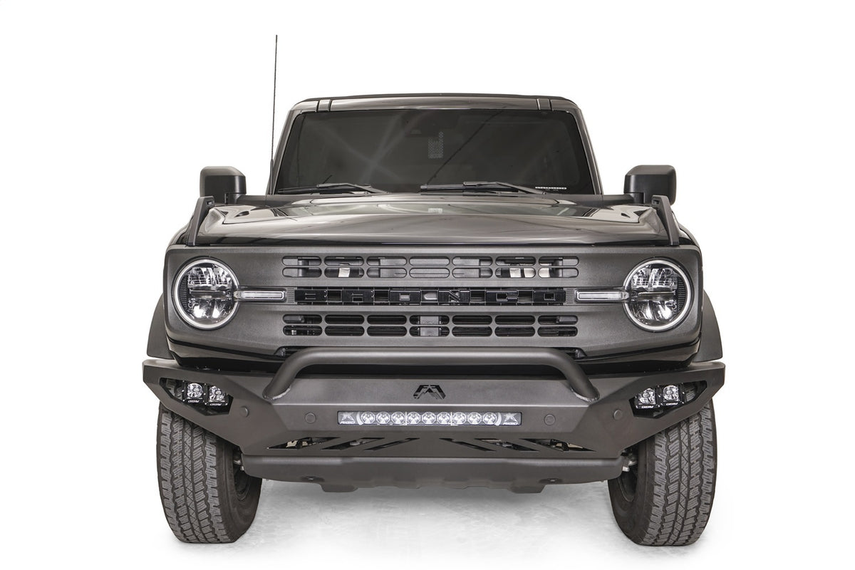 Fab Fours Vengeance Front Bumper, Pre-Runner Guard, Matte Black Powder Coat FB21-D5252-1