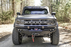 Fab Fours Lifestyle Winch Front Bumper, No Guard, 2-Stage Black Powder Coat FB21-F5251-1