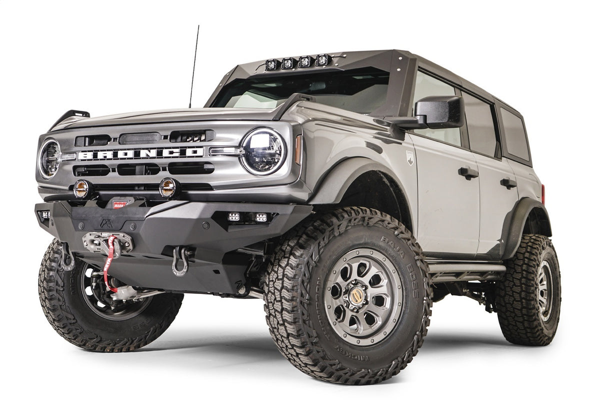 Fab Fours Lifestyle Winch Front Bumper, No Guard, 2-Stage Black Powder Coat FB21-F5251-1