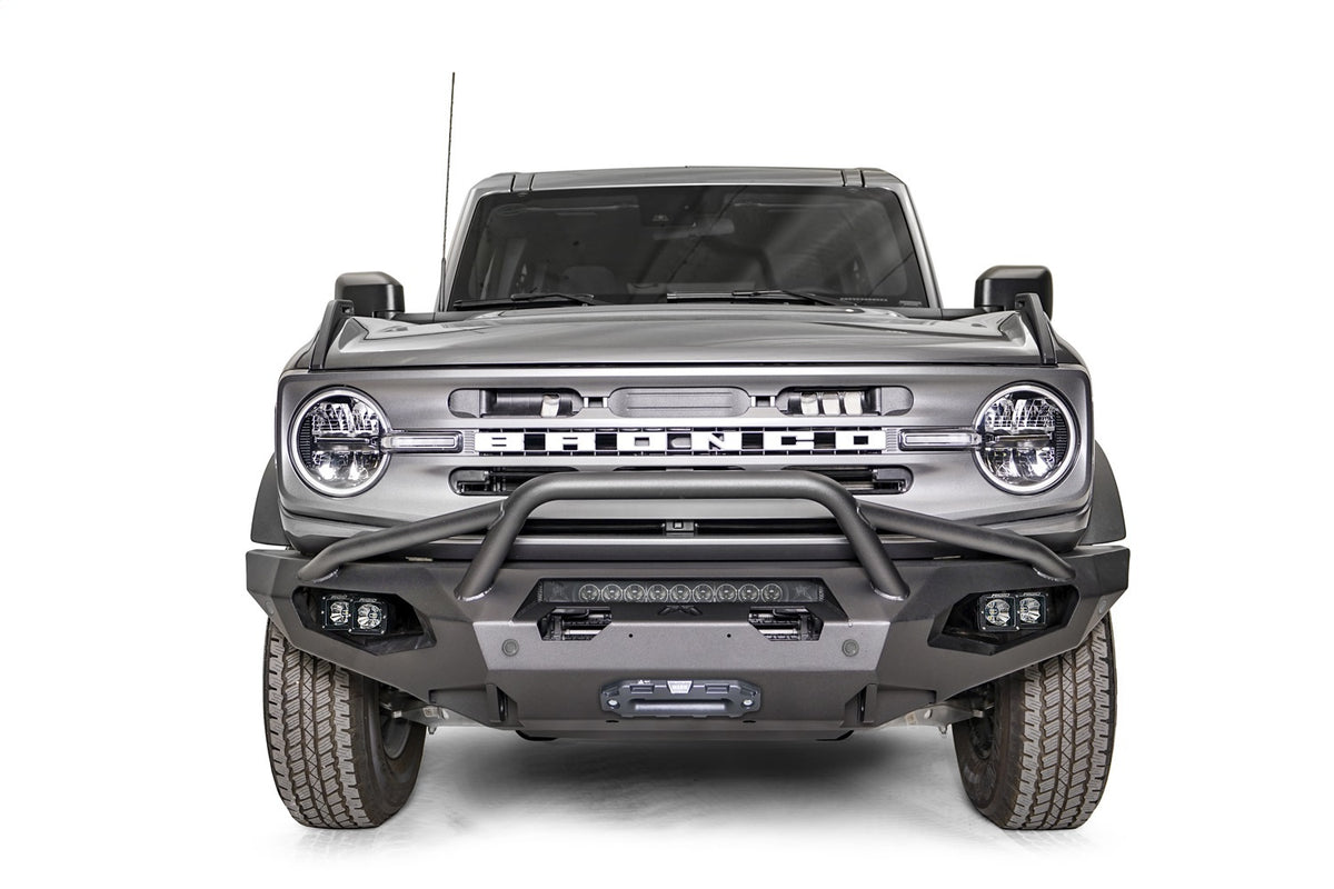 Fab Fours Matrix Front Bumper, Pre-Runner Guard, Bare Steel FB21-X5252-B
