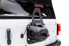 Fab Fours Tire Carrier Relocation Bracket, 2-Stage Black Powder Coat FB21-Y5251T-1